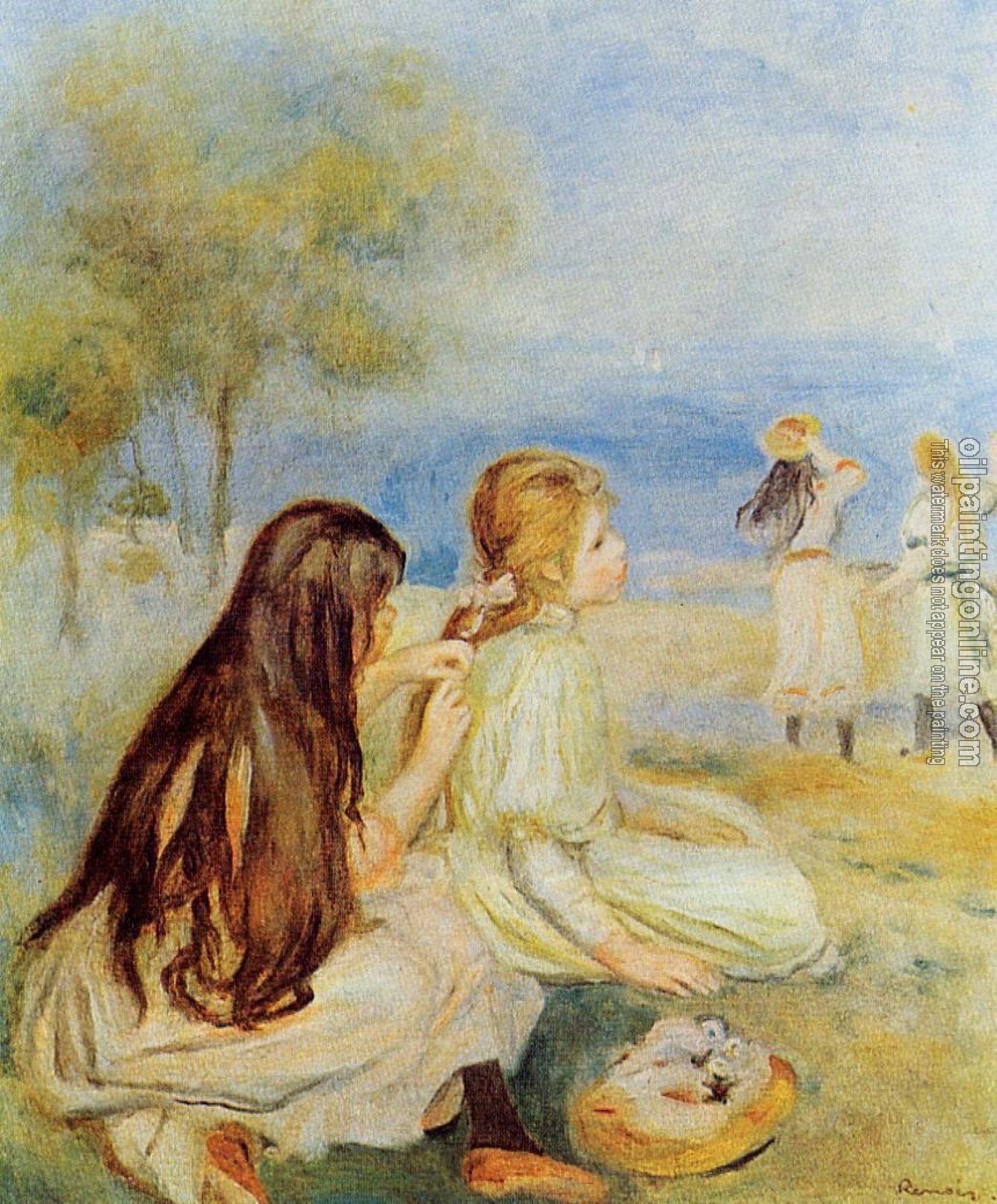 Renoir, Pierre Auguste - Young Girls by the Sea
